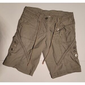 725 Originals Women's 100% Cotton Khaki Green Cargo Shorts, Size 7